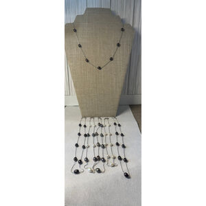 6 pearl necklaces for bridal party gift